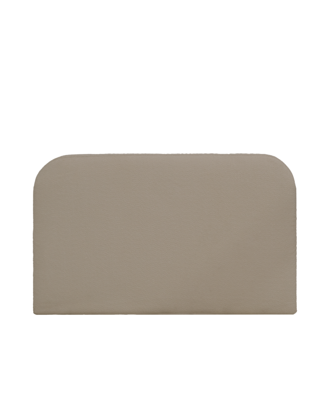Tête de lit déhoussable en bouclé marron en différentes tailles