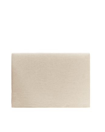 Tête de lit déhoussable en lin beige en différentes tailles