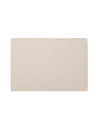 Tête de lit tapissée déhoussable en lin beige en différentes tailles