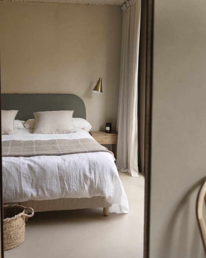 Tête de lit déhoussable en velours côtelé gris foncé en différentes tailles