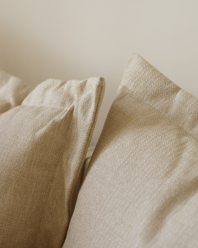 Canapé avec chaise longue gauche ton beige en différentes tailles