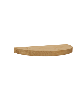 Table de chevet flottante en bois massif ton chêne moyen 3x40cm