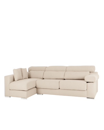 Canapé d'angle couleur beige en différentes tailles