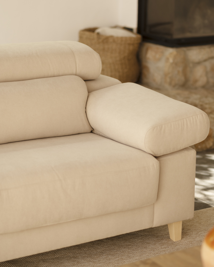 Canapé beige en différentes tailles