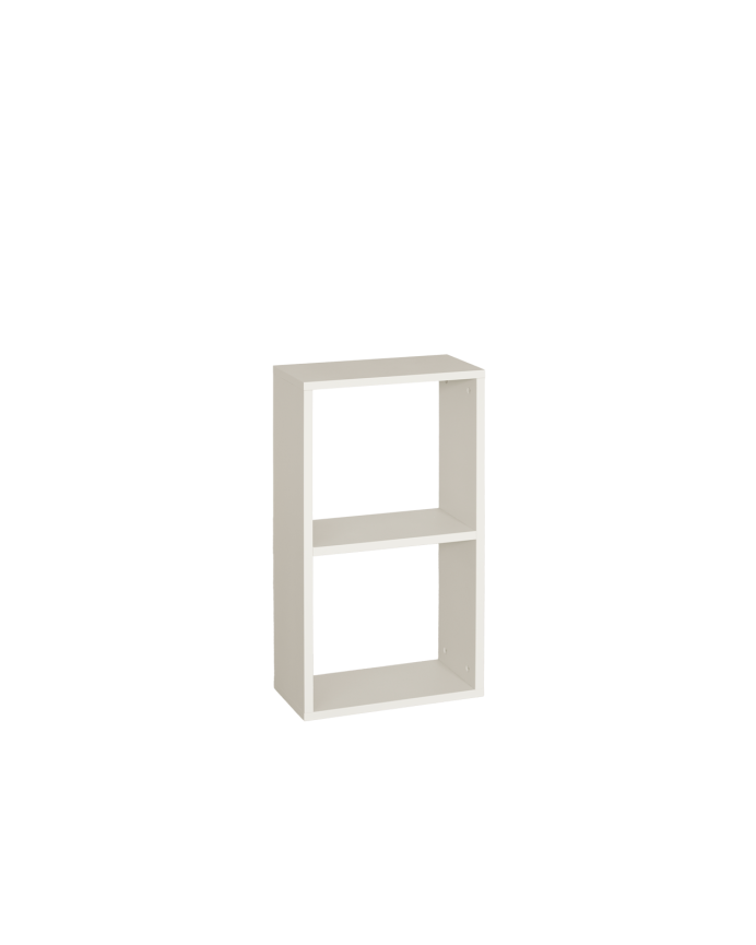 Étagère en bois laqué ton beige avec 1 étagères