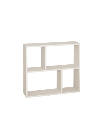 Mobilier d'appoint en bois laqué ton beige avec 1 Mobiliers et 2 séparateurs