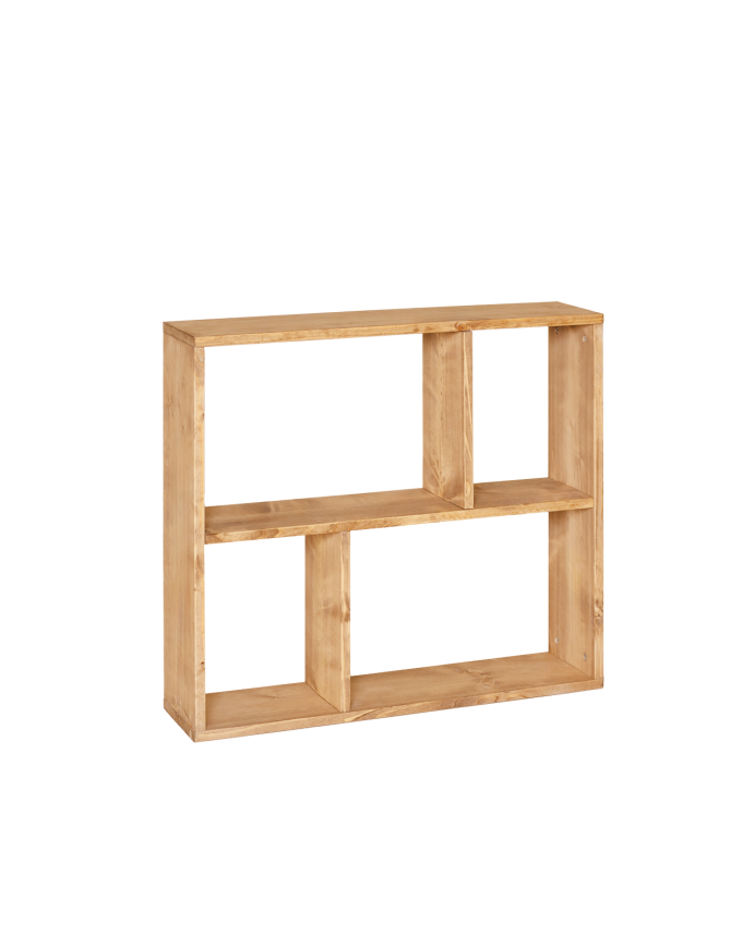 Mobilier d'appoint en bois massif ton chêne moyen avec 1 Mobiliers et 2 séparateur