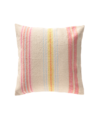 Housse de coussin multicolore en coton disponible en plusieurs tailles