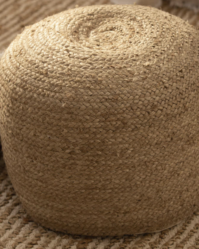 Pouf en jute 50x35 cm