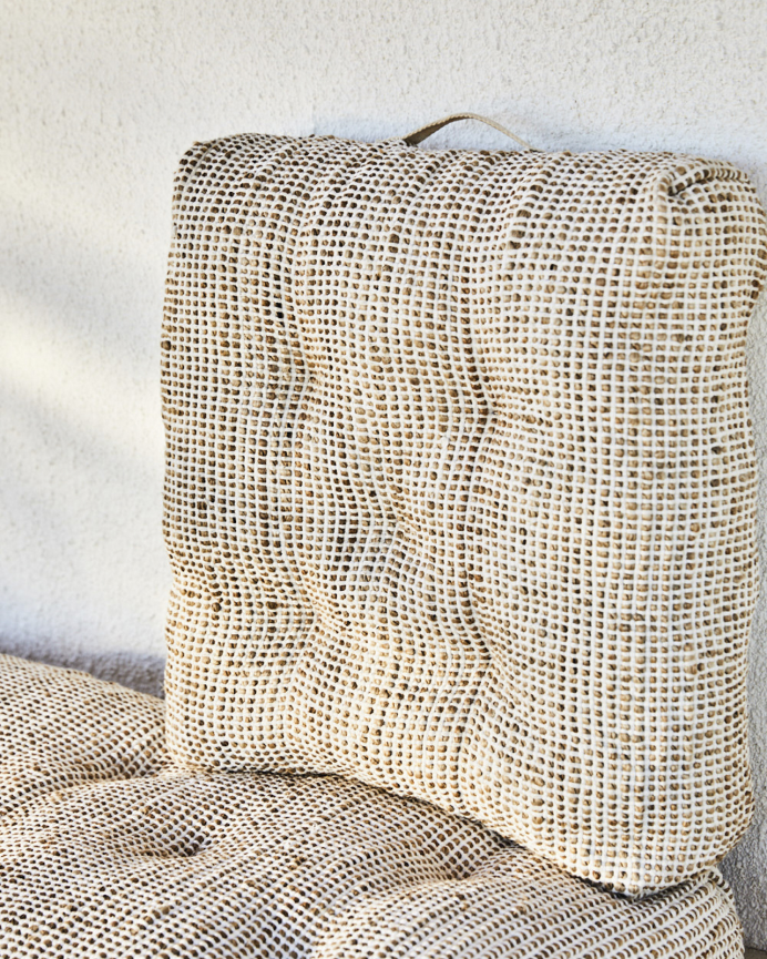 Coussin de sol en coton et jute disponible en plusieurs tailles